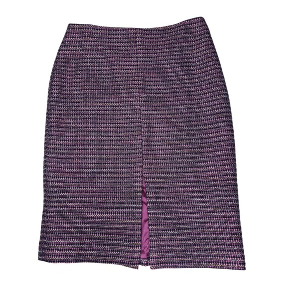 Boden Wool Tweed Plaid Midi Pencil Skirt NWOT Women's 6 Quiet Luxury